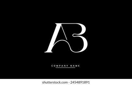 AB, BA Abstract Letters Logo monogram