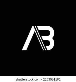 AB or BA abstract outstanding professional business awesome artistic branding company different colors illustration logo