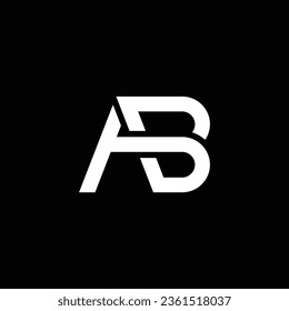 AB or BA abstract outstanding professional business awesome artistic branding company different colors illustration logo