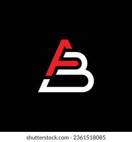 AB or BA abstract outstanding professional business awesome artistic branding company different colors illustration logo