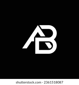 AB or BA abstract outstanding professional business awesome artistic branding company different colors illustration logo