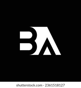 AB or BA abstract outstanding professional business awesome artistic branding company different colors illustration logo