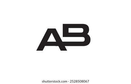 AB BA A B vector logo design