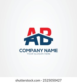 AB or BA Creative Modern Letters Logo Design Element