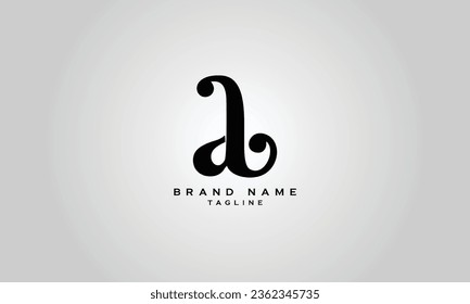 AB, BA, DB, BD, Abstract initial monogram letter alphabet logo design