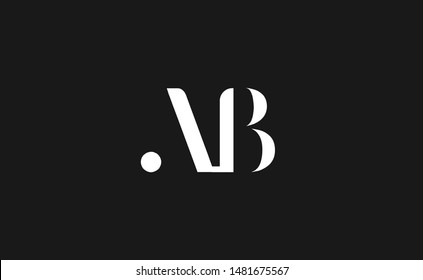 AB, BA Letter Logo Design with Creative Modern Trendy Typography