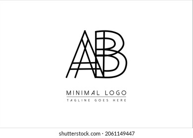 AB OR BA Letter Logo Design. Creative Modern A L Letters icon vector Illustration