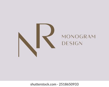 Projeto de ícone de logotipo de letra AB ou BA. Monograma de iniciais de luxo estilo clássico.