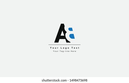 AB or BA letter logo. Unique attractive creative modern initial AB BA A B initial based letter icon logo