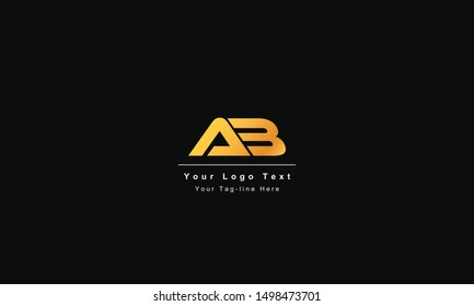 AB or BA letter logo. Unique attractive creative modern initial AB BA A B initial based letter icon logo