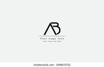 AB or BA letter logo. Unique attractive creative modern initial AB BA A B initial based letter icon logo