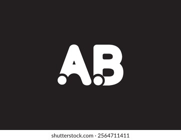 AB creative latter logo design and initial logo
