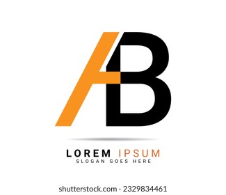 AB creative logo design. AB letter logo for company brand identity, travel, logistic, business logo template