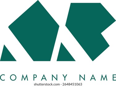 Diseño de Vector de logotipo de letra abstracta moderna creativa AB. Utilizable para su empresa o negocio e identidad de marca.