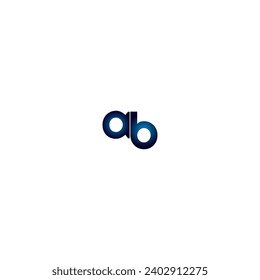 Plantilla de diseño de logotipo para letras modernas creativas de AB