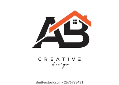 AB Creative Real Estate Architecture Monogram and Home Logo
