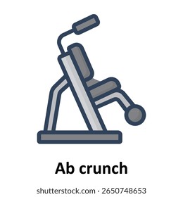 Ab crunch Vector Icon which can easily modify or edit


