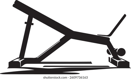 Ab Crush Bench Vector Art illustration