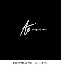 AB handwritten logo for identity