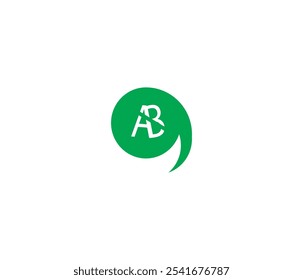 ab hexagon latter logo and vector