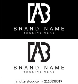 Design des Monogrammlogos von AB House. Kreative, moderne Ikone, Vektorgrafik.

