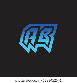 AB initial inspiration logo design esport and gaming clan ideas
