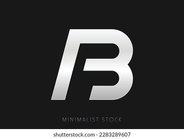 AB Initial Letter Abstract Icon, A Vector Logo Alphabet Monogram, BA Illustration Initial Template letter for Business, AB Company Logo, Luxury Design