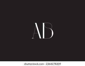 AB  initial letter logo design and monogram logo