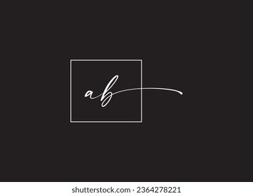 AB  initial letter logo design and monogram logo