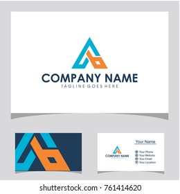 AB initial logo design