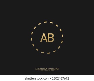 AB Initial logo minimalist template