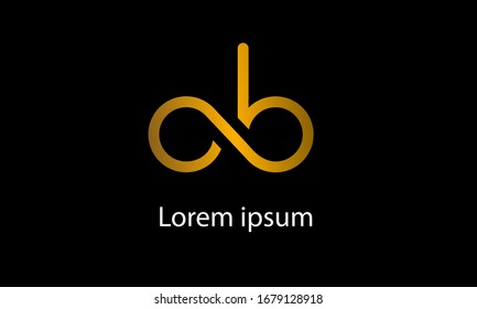 ab initial logo template with great art form.