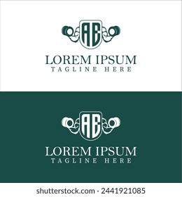 Ein erstes Monogramm für Fitness oder Fitness-Logo mit kreativem Stil-Design.	

