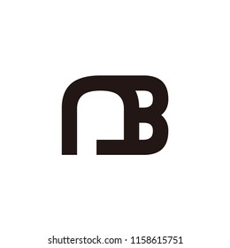 ab letter abstract vector logo