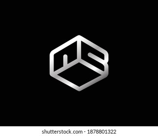 AB letter design logo logotype icon concept with serif font and classic elegant style look vector illustration. AB Letter Logo Design Template Vector Illustration.