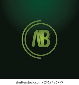AB ab-Buchstaben Design Logo-Logo-Logo-Symbol-Konzept mit Serif-Schriftart und klassisch elegante Stil Look Vektorgrafik. Vektor-Illustration für das Design von AB-Buchstaben-Logo.