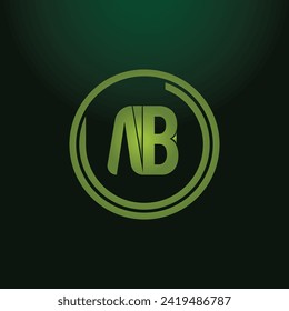 AB ab-Buchstaben Design Logo-Logo-Logo-Symbol-Konzept mit Serif-Schriftart und klassisch elegante Stil Look Vektorgrafik. Vektor-Illustration für das Design von AB-Buchstaben-Logo.