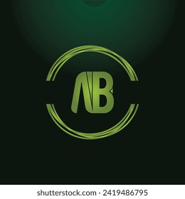 AB ab letter design logo logotype icon concept with serif font and classic elegant style look vector illustration. AB Letter Logo Design Template Vector Illustration.