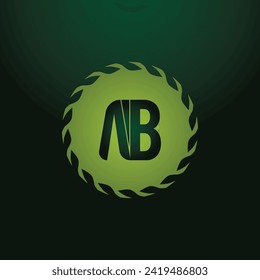 AB ab letter design logo logotype icon concept with serif font and classic elegant style look vector illustration. AB Letter Logo Design Template Vector Illustration.