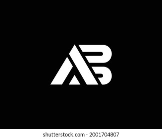 AB Letter Initial Logo Design Template.	