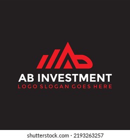 Ab Letter Investment Logo Vector Image Stock Vector (Royalty Free ...