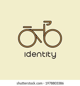 AB letter logo concept and template, stylish logo design great for bike and cyclist company