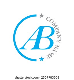 Logotipo de la letra AB Diseño Creativo.
VECTOR de concepto único del logotipo del monograma de AB.
Logo de letra de iniciales abstractas planas modernas creativas AB.