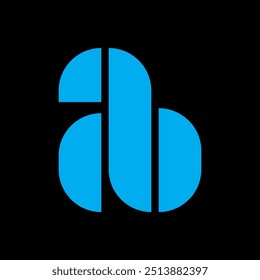 Logotipo da letra AB Design Criativo.
Vetor de conceito exclusivo do logotipo do monograma AB.
AB criativa moderna plana abstrato iniciais letra logotipo.
