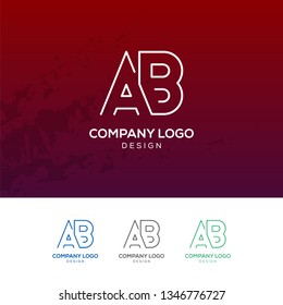 AB Letter Logo Design