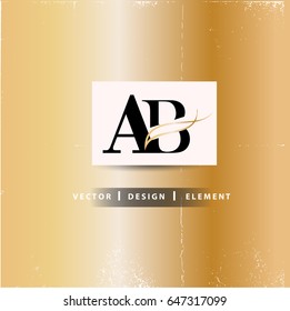 AB Letter Logo Design Concept