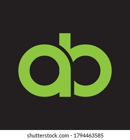 Logo de la carta AB Diseño Icono creativo Logo vector de letras modernas