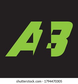 AB Letter Logo Design Creative Icon Modern Letters Vector Logo