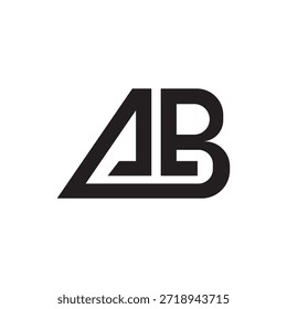 Projeto do logotipo da letra AB. AB Creative letter logotipo design vetor, AB Letter Initial Logo Design.