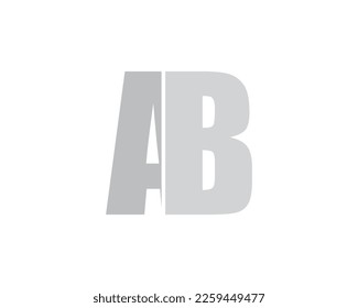 AB letter logo design element